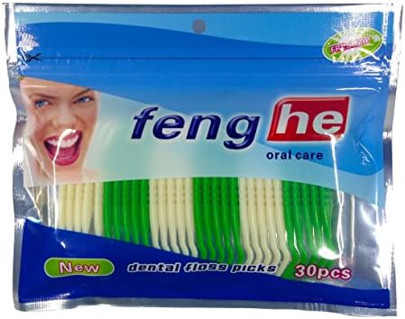 Fenghe Dental Floss Picks for Braces Clean Flossers 30 Count / Pack