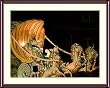 New Orleans Mardi Gras Steeds on Parade Photograph - Beautiful approx. 24x28-inch Framed & Matted - 1 7/8-inch Walnut Toned Wood Frame - Photographic Print by Carol M. Highsmith