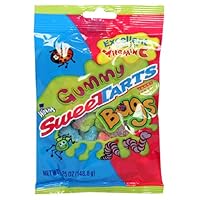 Wonka SweeTarts Gummy Bugs, 5.25-Ounce Bags (Pack of 12)