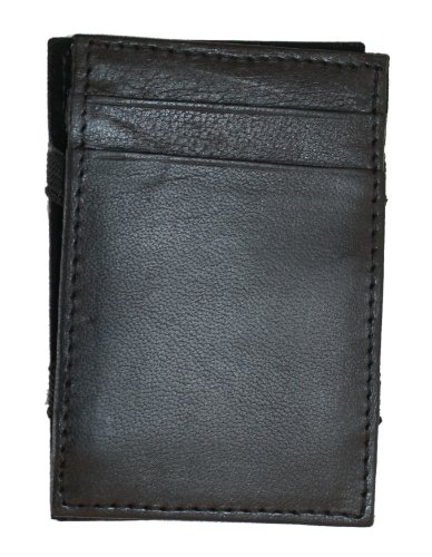SethRobert-Genuine Cowhide Slim Magic Wallet in Black