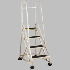 Office Product: CRAMER Stop Step 1043 Aluminum Double Handrail Step Ladder