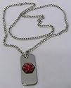 Epilepsy Medical Id Jewelry Necklace