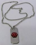 Tetanus Medical Id Jewelry Necklace