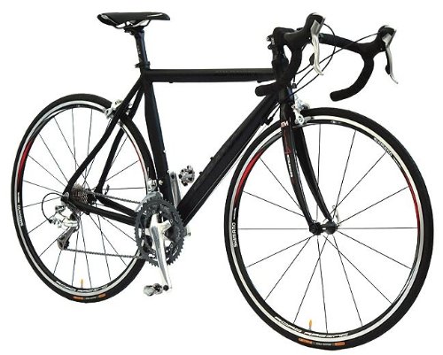 Rennrad STRATOS ULTEGRA 60cm schwarz mit SHIMANO Ultegra 30 Gang-Schaltung und Kalloy-Bauteilen