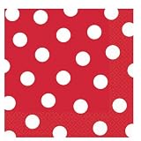 Red Polka Dot Lunch Napkins (36 count)