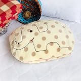 [Elephant] Coral Fleece Throw Blanket Pillow Cushion Travel Pillow Blanket (30.3 by 44.1... by 