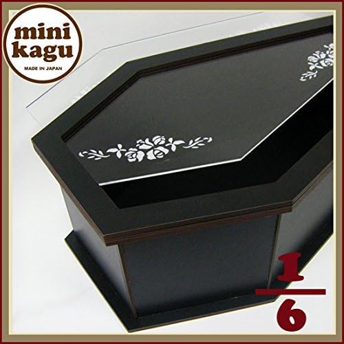 Mini furniture Doll storage case casket black (for height 30 cm Doll) 1/6 miniature furniture
