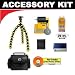 Photo : Joby GP1 Gorillapod Flexible Tripod (Yellow) + Cameta Bonus Accessory Kit - for Digital Point & Shoot Cameras