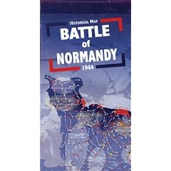 Bataille de Normandie, Carte Historique 1944/Battle of Normandy Historic Map, 1944