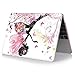 iCasso New Art Fashion Image Series Ultra Slim Light Weight Rubberized Hard Case Glossy Clear Crystal Snap-On Hard Cover Case for MacBook Air 11 inch (Model: A1370 /A1465) - Butterfly Girl