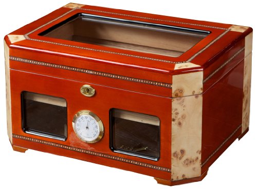 BEST See-through Top Cherry Wood Humidor BEST See-through Top Cherry Wood Humidor