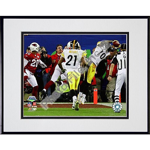 Photo File Pittsburgh Steelers Santionio Holmes Super Bowl XLIII Winning TD Catch Framed Photo