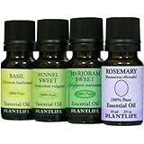 100% Pure Essential Top 4 Herb Sampler Set Oil 4/10 ml