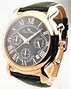 Mens Lucien Piccard Leather Chrono Date Watch 28111ROBK