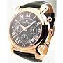 Mens Lucien Piccard Leather Chrono Date Watch 28111ROBK