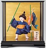 五月人形 ケース入り人形 五月あそびシリーズ 竹馬あそび飾り 〈入目〉(S-takeumaasobi56205)