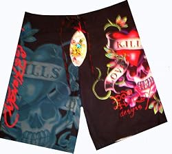Men's Ed Hardy Swim Trunks Bathing Suit Available in Several Sizes
