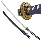 Sporting Goods : 45 1/2 inch Blue Long Handle Traditional Katana
