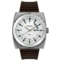 Diesel Men's Stainless Steel and Brown Polyurethane Watch #DZ1249
