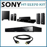 Sony HT-SS370 5.1-channel Blu-ray Disc HD Audio Surround Sound Home Theater System with Sony BDP-S37