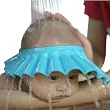 Susen Safe Shampoo Shower Bathing Protect Soft Cap Hat for Baby Children Kids (Blue)