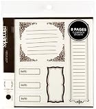 American Crafts  Remarks Journaling Sticker Book, Book 1 Brown Transparent