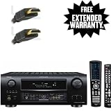 Denon AVR-3808CI A/V Multi-Source/Zone W/ Network Streaming Receiver With A 1-Year Extended Warranty Service Plan & High Speed HDMI Cable (2 meters)