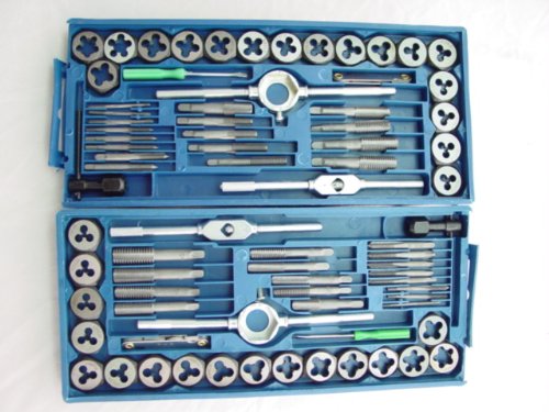 NEW 80 piece TAP AND DIE SET both SAE & METRIC + CASES