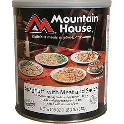 Mountain House Emergency Food Storage - Freeze Dried Spaghetti with Meat Sauce in #10 Can - Long Shelf Life Emergency Food Supplies