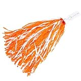 Orange & White Pom Pom