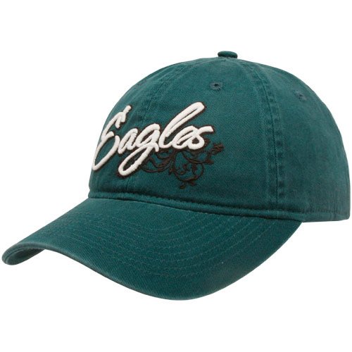 NFL Women's Fan Gear Team Color Slouch Adjustable Hat - EQ58W (Philadelphia Eagles, One Size Fits All)