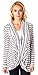 Popana Criss Cross Stripe Cardigan Top - Made in USA