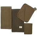 Organic 4 pc. Kitchen Textile Set - Bark