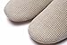Slippers,WoDeal Unisex Soft Cotton Washable on Stripe Indoor Slippers with Resistant Suede Sole