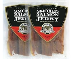 Alaska Smokehouse Salmon Jerky, 3-Ounce Bags (Pack of 2)
