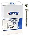 Kreg SPS-F125-1000 1-1/4-Inch #6 Fine Pocket Hole Screws with Pan-Head, 1000-Pack