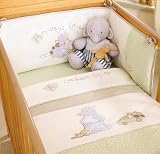 Izziwotnot Humphreys Corner Bedtime Cotbed Flat Sheet and Fitted Sheet