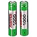 Hama 2 x AAA (Micro-HR03) NiMH 1000 mAh Batteries