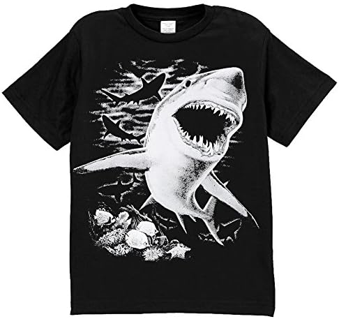 Micro Me Boys Shark Tee Shirt 6 Black