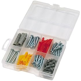 Draper 69041 104-Piece Screw and Wall Plug Assortment