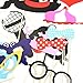 Wisehands 31 PCS Photo Booth Props Kit for Wedding, Birthday, and Party- Assorted Color