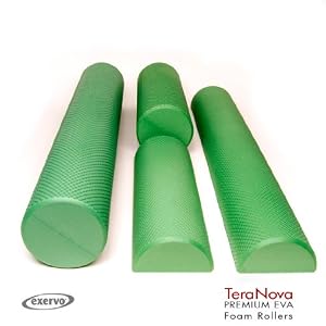 Exervo TeraNova Premium EVA Foam Rollers in 4 Sizes