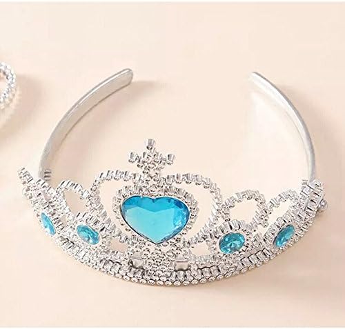 Oisk Baby Girls Accessories Snow Queen Princess Party Crown Wing Hair Magic Band 3pcs Set (A)
