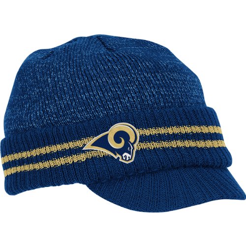 Reebok St. Louis Rams Sideline Player 2nd Season Visor Knit Hat One Size Fits All