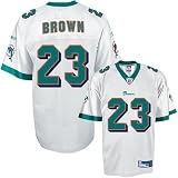 Reebok NFL Equipment Miami Dolphins #23 Ronnie Brown White Youth Replica Football Jersey