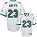 Reebok NFL Equipment Miami Dolphins #23 Ronnie Brown White Replica Football Jersey