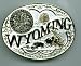 Silver Wyoming Belt Buckle