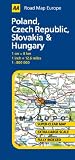 Poland, Czech Republic, Slovakia and Hungary (AA Road Map Europe Series)