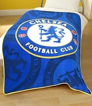 Zap Chelsea Blue Crest Fleece Blanket