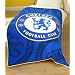 Zap Chelsea Blue Crest Fleece Blanket